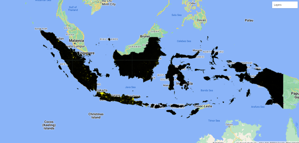 Night Time Analysis Indonesia tahun 2013
